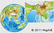Physical Location Map of Htantabin, within the entire country