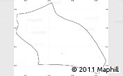 Blank Simple Map of Htantabin, cropped outside, no labels