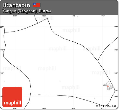 Blank Simple Map of Htantabin
