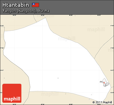 Classic Style Simple Map of Htantabin