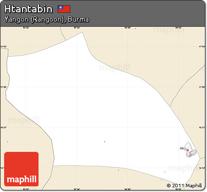 Classic Style Simple Map of Htantabin