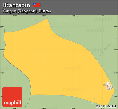 Savanna Style Simple Map of Htantabin