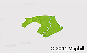 Physical 3D Map of Kawkhmu, cropped outside