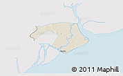 Shaded Relief 3D Map of Kawkhmu, single color outside