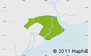 Physical Map of Kawkhmu, single color outside