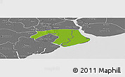 Physical Panoramic Map of Kawkhmu, desaturated