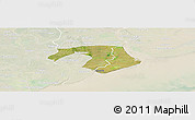 Satellite Panoramic Map of Kawkhmu, lighten