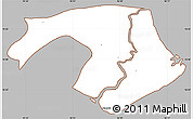 Gray Simple Map of Kawkhmu, cropped outside
