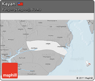 Gray 3D Map of Kayan