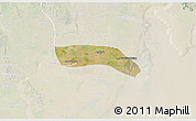 Satellite 3D Map of Kayan, lighten