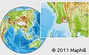 Physical Location Map of Kayan, highlighted parent region