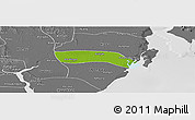 Physical Panoramic Map of Kayan, desaturated