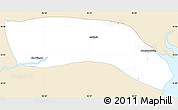 Classic Style Simple Map of Kayan, single color outside