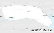 Silver Style Simple Map of Kayan, single color outside