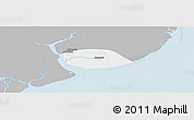 Gray Panoramic Map of Kyauktan, single color outside