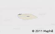 Shaded Relief Panoramic Map of Kyauktan, cropped outside
