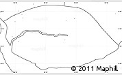 Blank Simple Map of Kyauktan, no labels