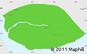 Political Simple Map of Kyauktan, single color outside, borders and labels