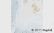 Shaded Relief Map of Yangon (Rangoon), lighten, semi-desaturated