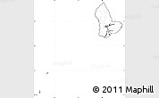 Blank Simple Map of Yangon (Rangoon), cropped outside, no labels