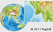 Physical Location Map of Taikkyi