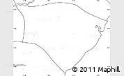 Blank Simple Map of Thongwa, no labels