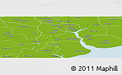 Physical Panoramic Map of Twante