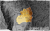 Physical 3D Map of Bubanza, darken, desaturated
