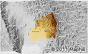 Physical 3D Map of Bubanza, lighten, desaturated