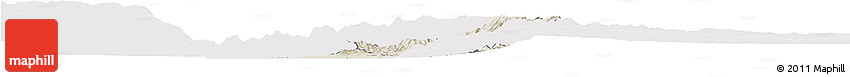 Shaded Relief Horizon Map of Bubanza, cropped outside