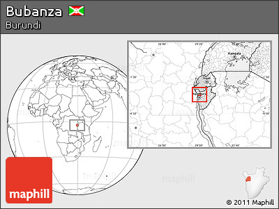 Blank Location Map of Bubanza