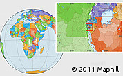 Political Location Map of Bubanza