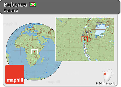 Savanna Style Location Map of Bubanza