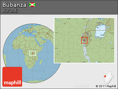 Savanna Style Location Map of Bubanza