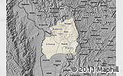Shaded Relief Map of Bubanza, darken, desaturated