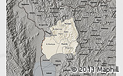 Shaded Relief Map of Bubanza, darken, semi-desaturated