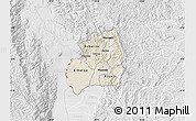 Shaded Relief Map of Bubanza, lighten, desaturated