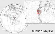 Blank Location Map of Mpanda, highlighted parent region, within the entire country