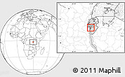 Blank Location Map of Mpanda, highlighted parent region