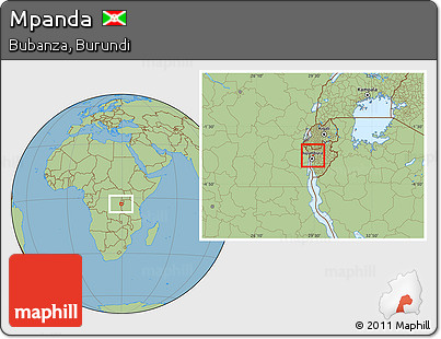 Savanna Style Location Map of Mpanda