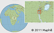 Savanna Style Location Map of Mpanda, highlighted parent region