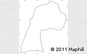 Blank Simple Map of Mpanda, cropped outside, no labels