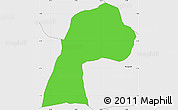 Political Simple Map of Mpanda, single color outside, borders and labels
