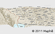 Shaded Relief Panoramic Map of Bubanza