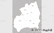 Gray Simple Map of Bubanza, cropped outside