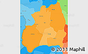 Political Shades Simple Map of Bubanza