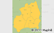 Savanna Style Simple Map of Bubanza, single color outside