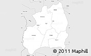 Silver Style Simple Map of Bubanza