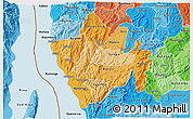 Political Shades 3D Map of Bururi