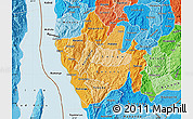 Political Shades Map of Bururi